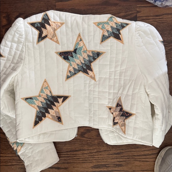 Star Embellished quilted Women's Bomber Jacket - Picture 3 of 3